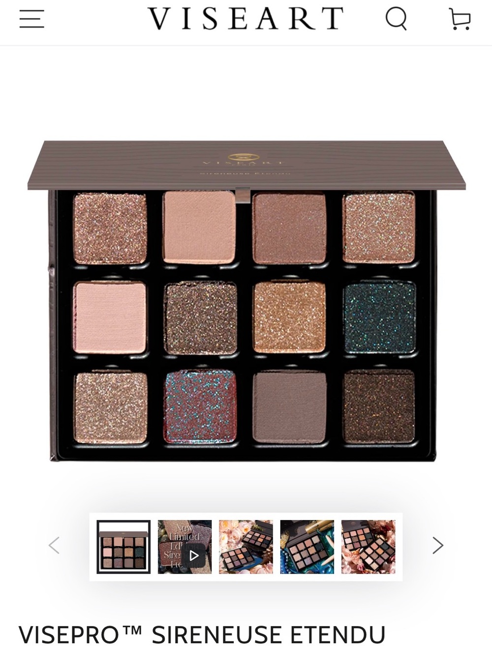 Viseart Sireneuse Étendu Eyeshadow Palette 12-Color Eyeshadow Palette
